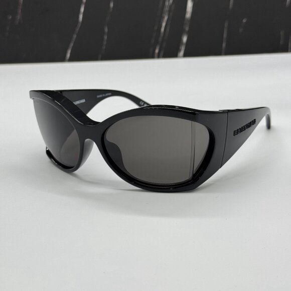 NEW BALENCIAGA BB0154S 001 OVESIZED UNISEX SUNGLASSES BALENCIAGA - Picture 3 of 10